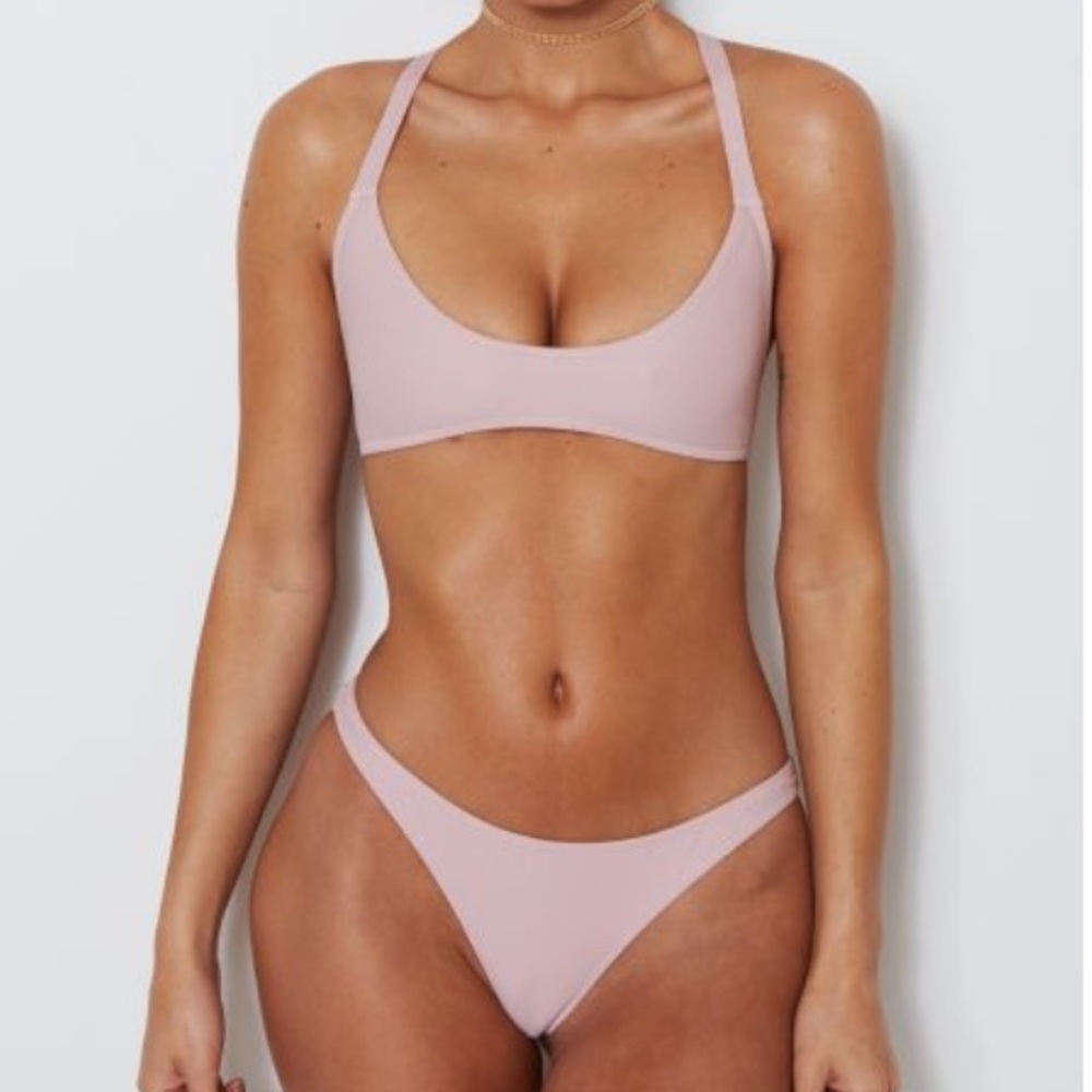 NWT White Fox Isla Bikini top + Malia bottoms